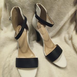 White and Black Heels